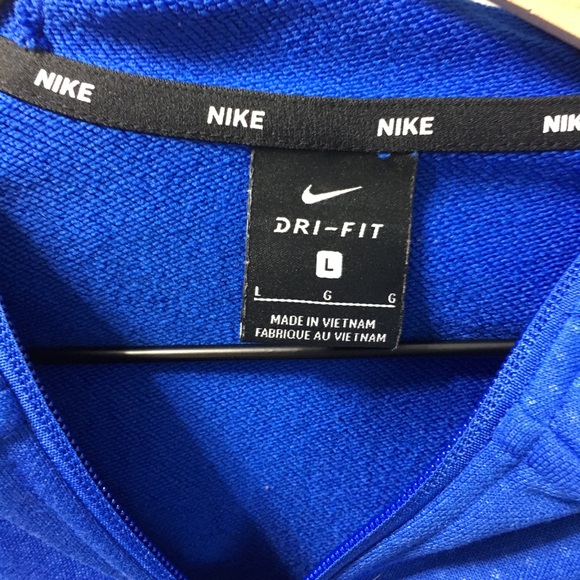 Sold Nike swoosh emblem zip up hooded sweatshirt L - Picture 7 of 8